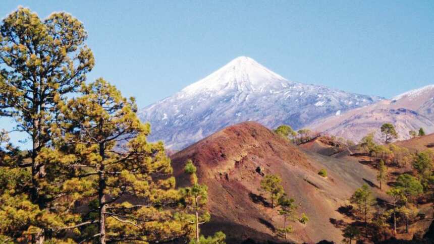 Snow on Mount Teide