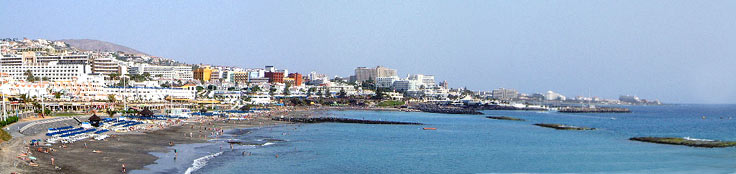A section of the Costa Adeje Coastline
