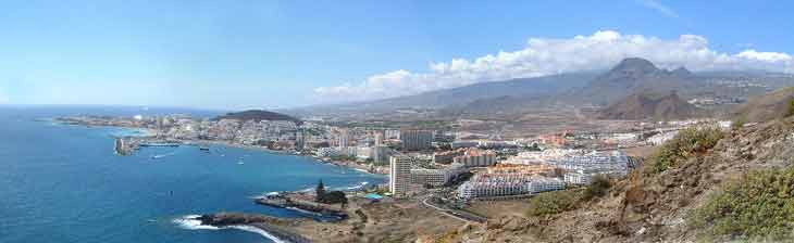 Panoramic view of Los Cristianos, Tenerife