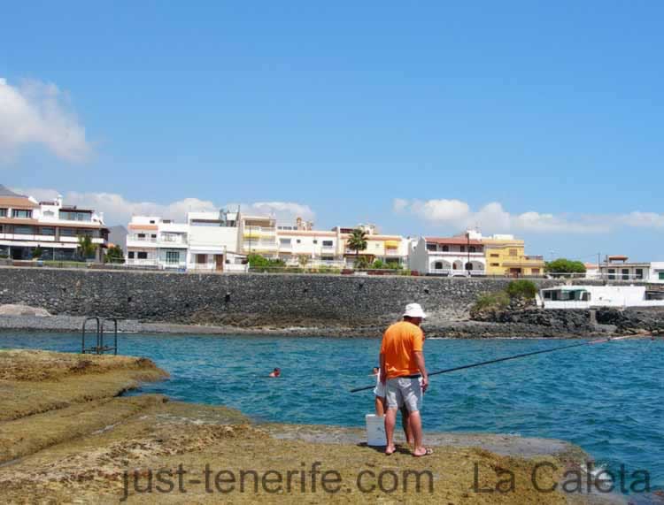 Fishing from the Rocks at Caleta