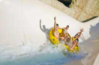 Mekong Rapids Water Slide on a Giant Tire