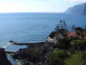 View taken between Los Gigantes and Puerto de Santiago