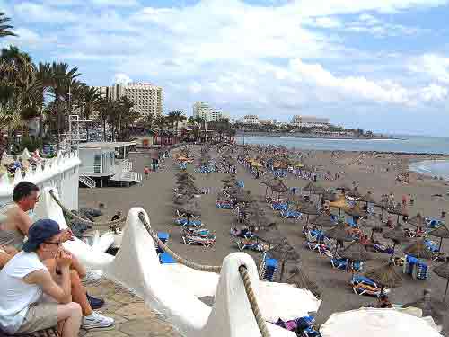 Beach and Sea front at Playa de la Troya